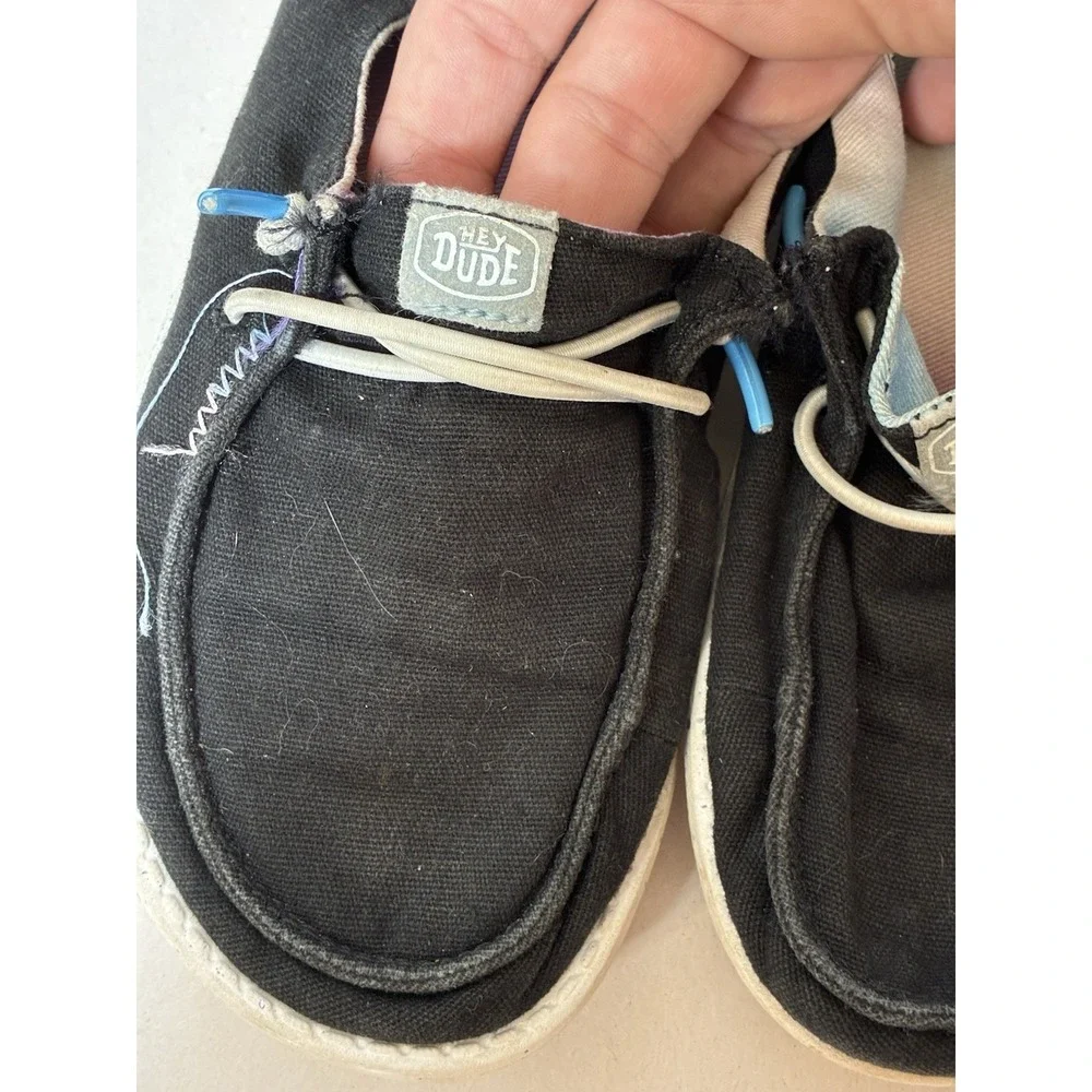 Hey Dude‎ Wendy Kids Sz C12 Black Slip On Casual